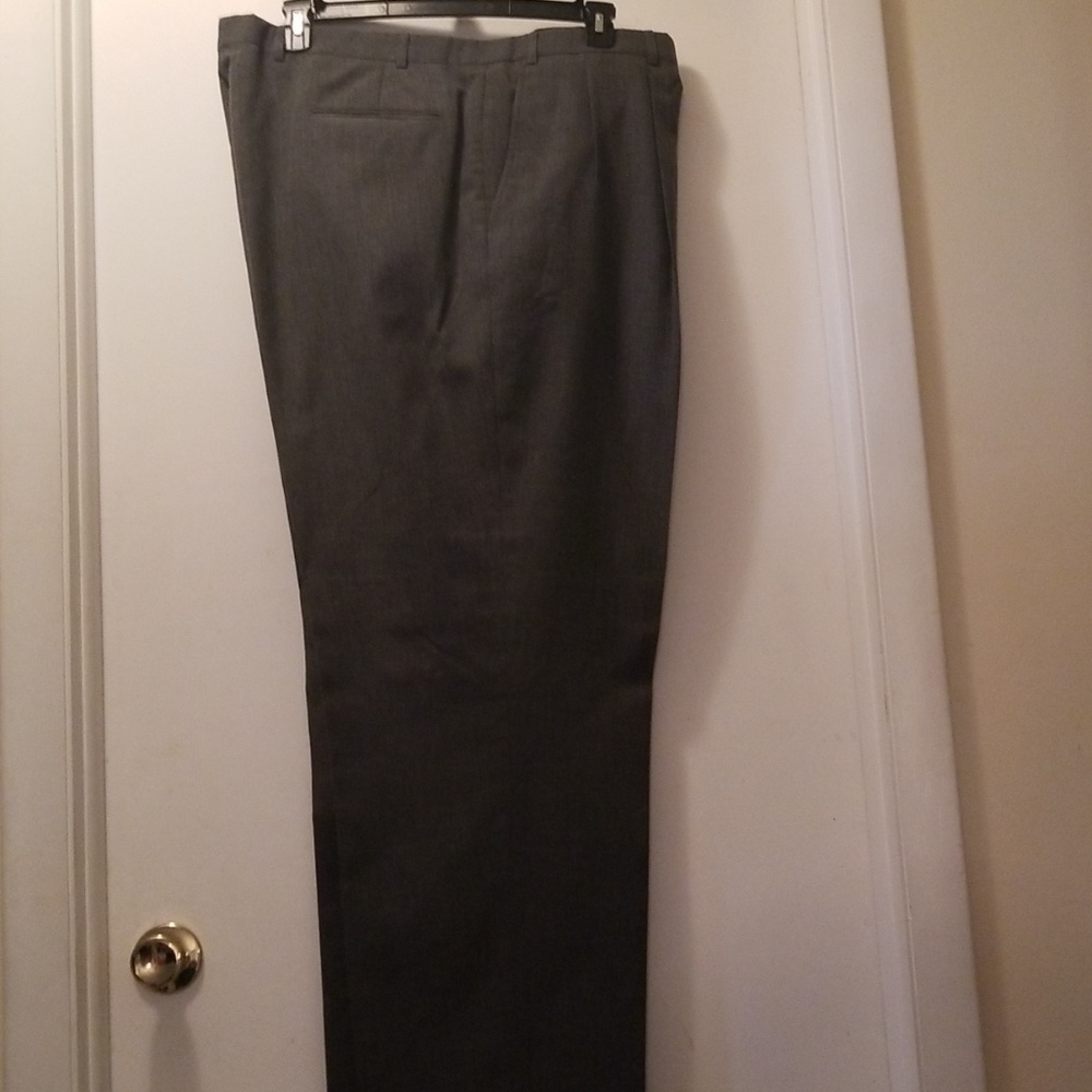 Grey Pleated Cuffed Alexander Lloyd Dress Pants
